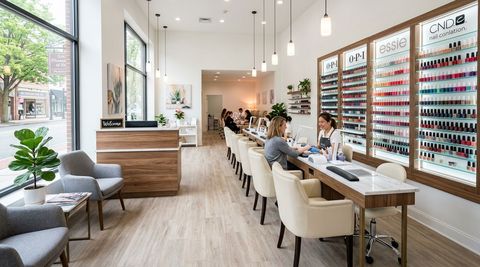 Illustration of Tips & Toes Nail Spa, nail salon in Phoenixville, PA